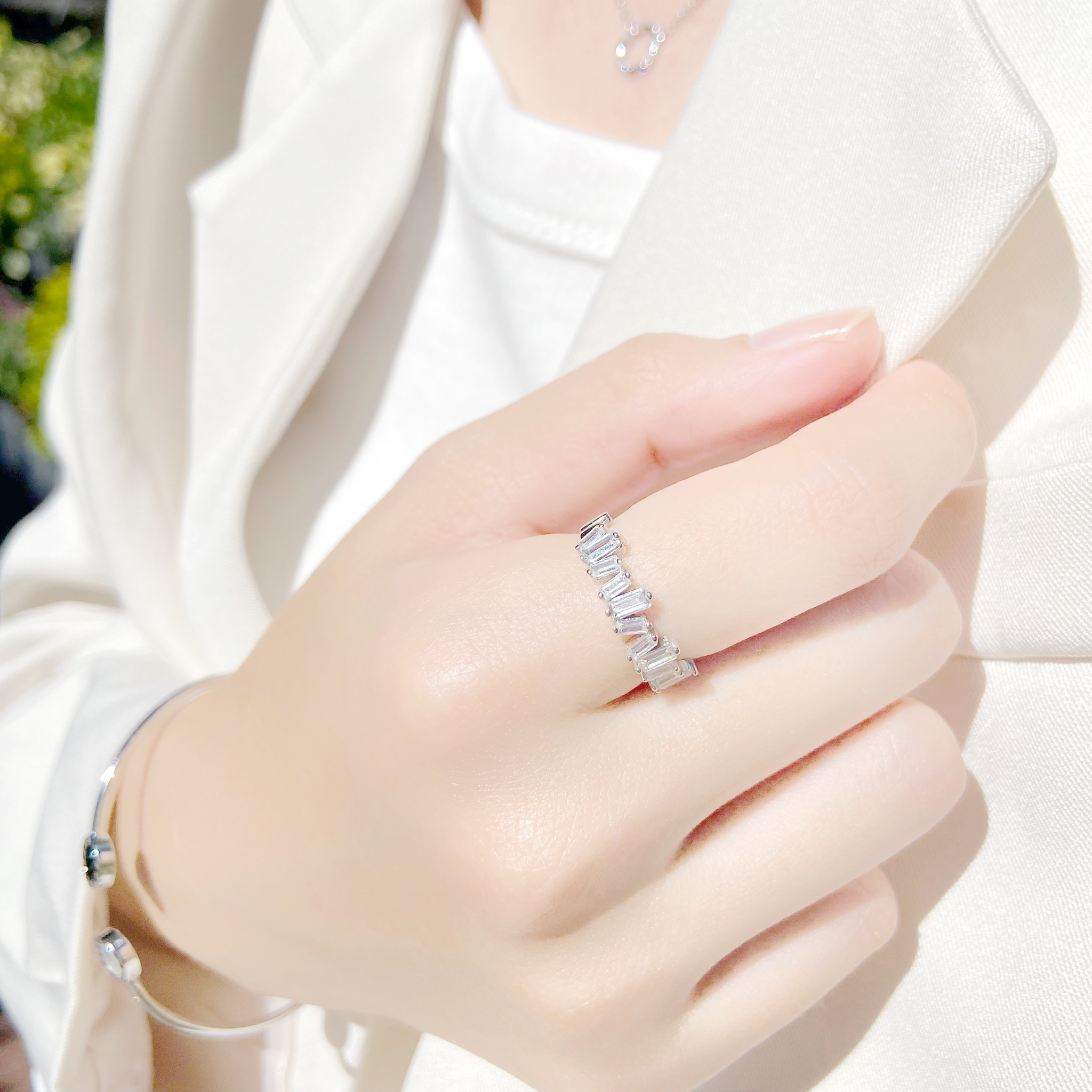 | 925 Silver・ White Gold | Crushed Ice Ring（Silver / Gold） | RI0270 |