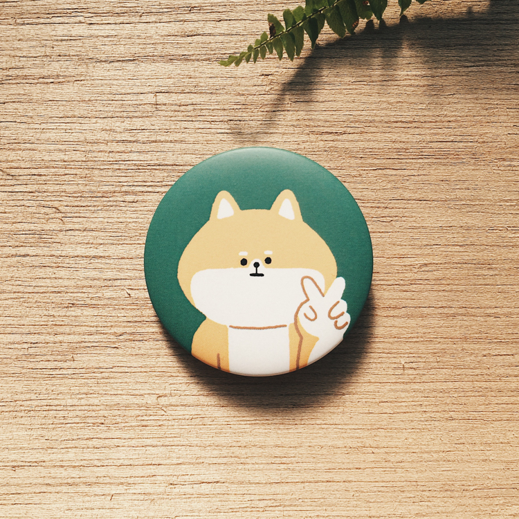 小黃間｜say yeah 胸章｜柴犬