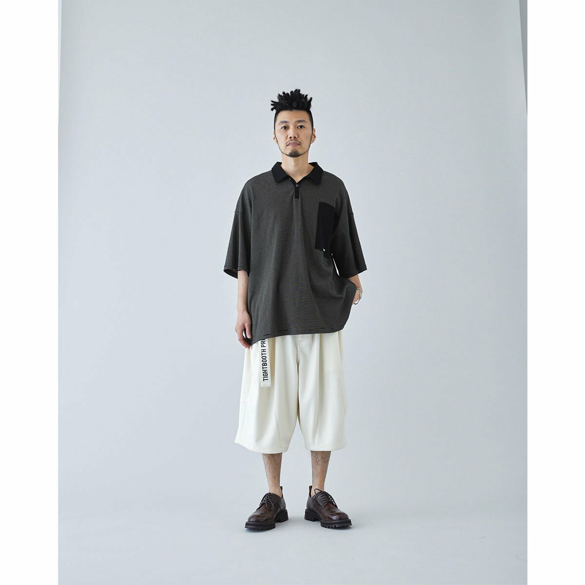 TIGHTBOOTH - Pique Big Shorts - Ivory