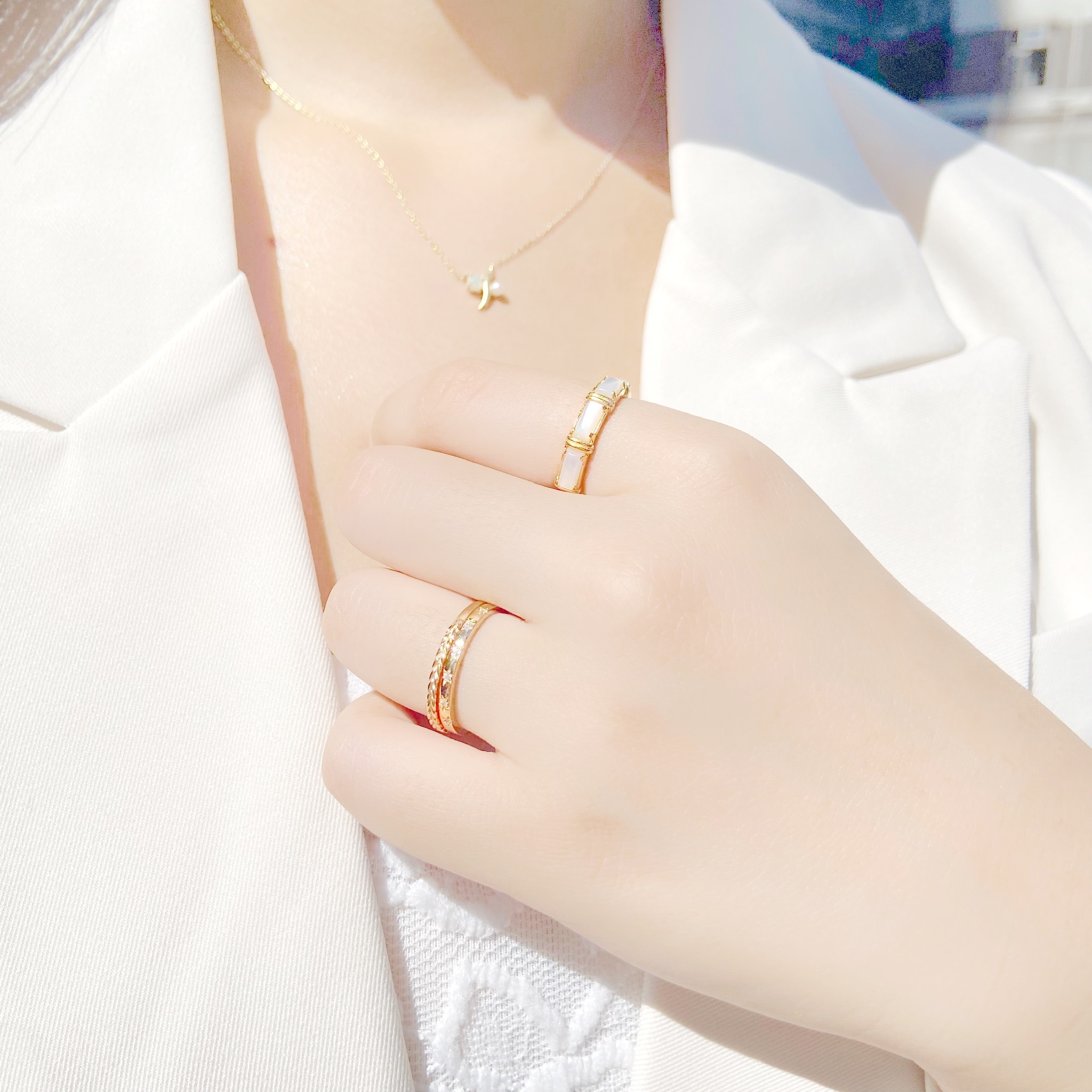 | 925純銀 | 沙灘酒會戒指套組 | RI0229 |