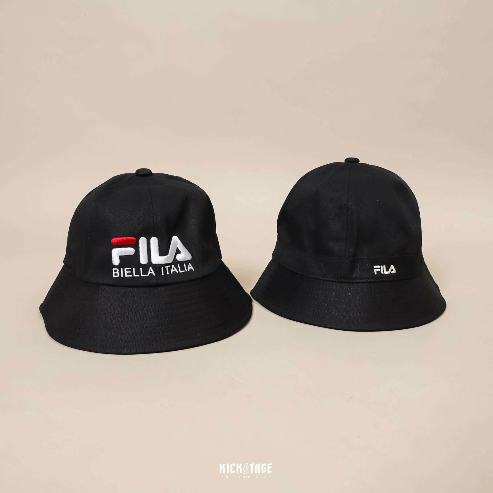 [特價商品無退換] FILA BUCKET HAT 黑色 刺繡LOGO 鐘形帽 圓頂漁夫帽【HTV-5204】【HTV-5205】