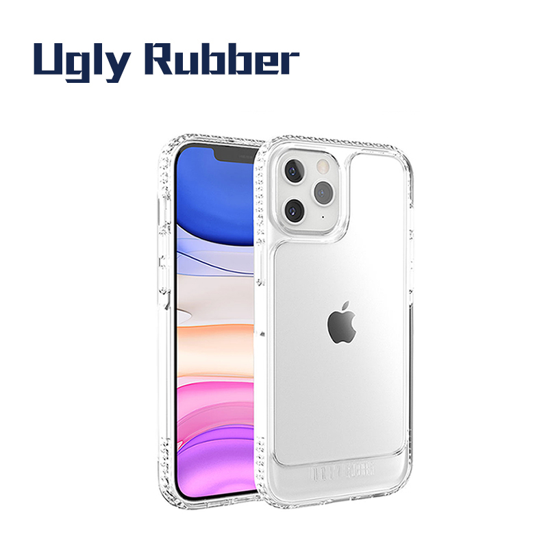 Ugly Rubber｜U-model 晶透氣囊雙料轉聲孔3米防摔手機保護殼 iPhone 12