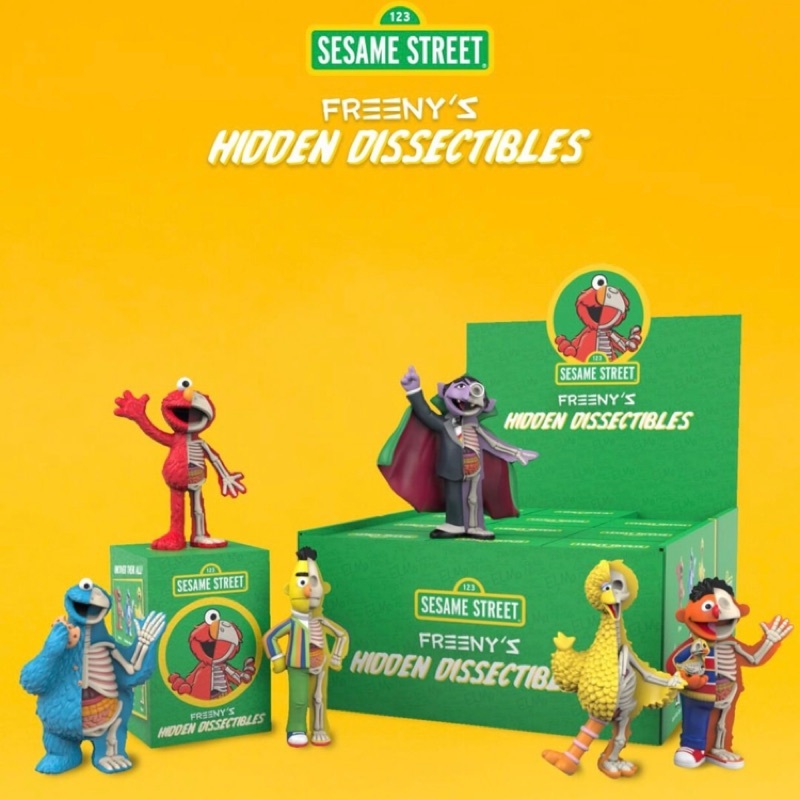 Freeny's Hidden Dissectible X Mighty Jaxx 半解剖芝麻街 Sesame Street 系列盲盒 現貨