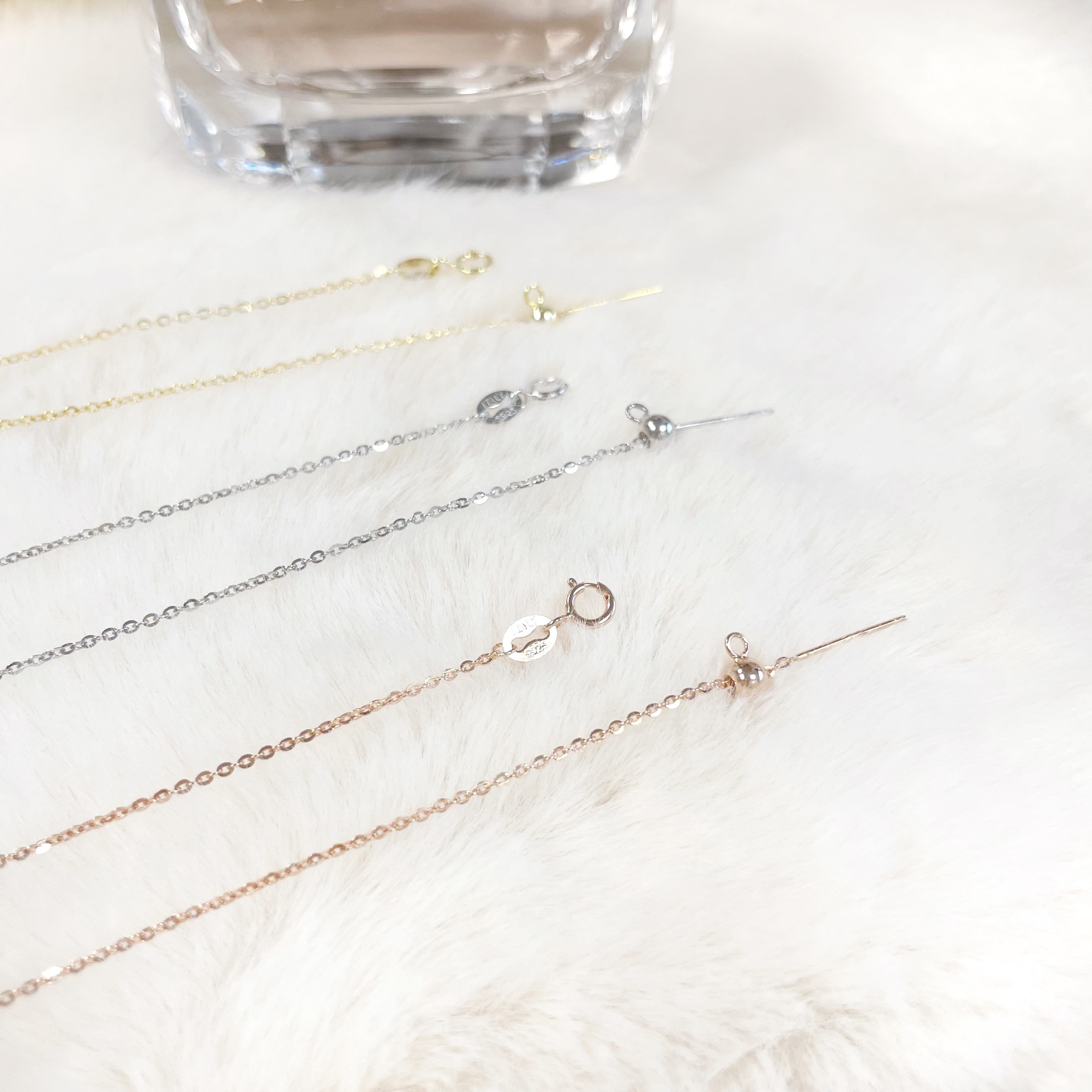 | 925純銀・ 白金・ 玫瑰金．金 | 純銀凈頸鏈 |NE0324|