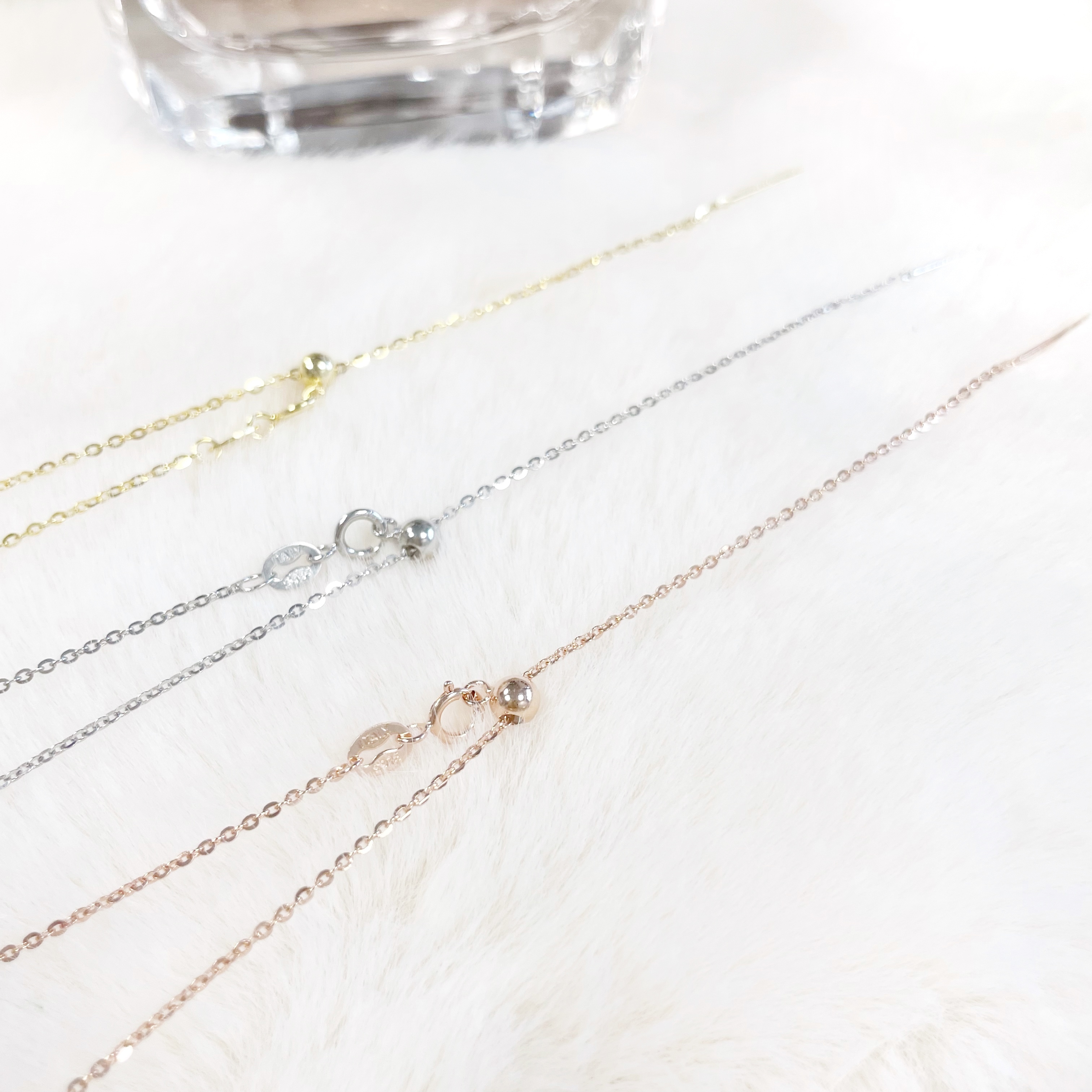 | 925純銀・ 白金・ 玫瑰金．金 | 純銀凈頸鏈 |NE0324|