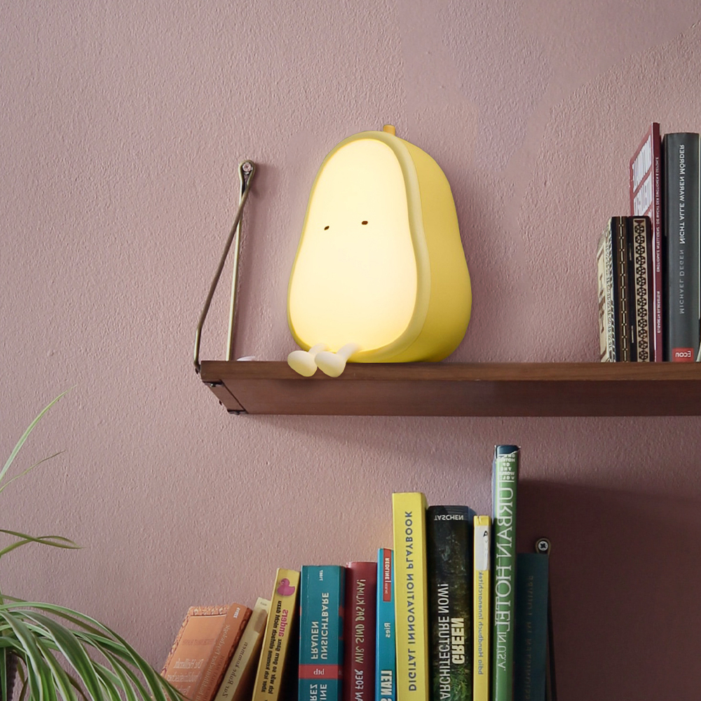 呆萌果梨造型舒眠小夜燈