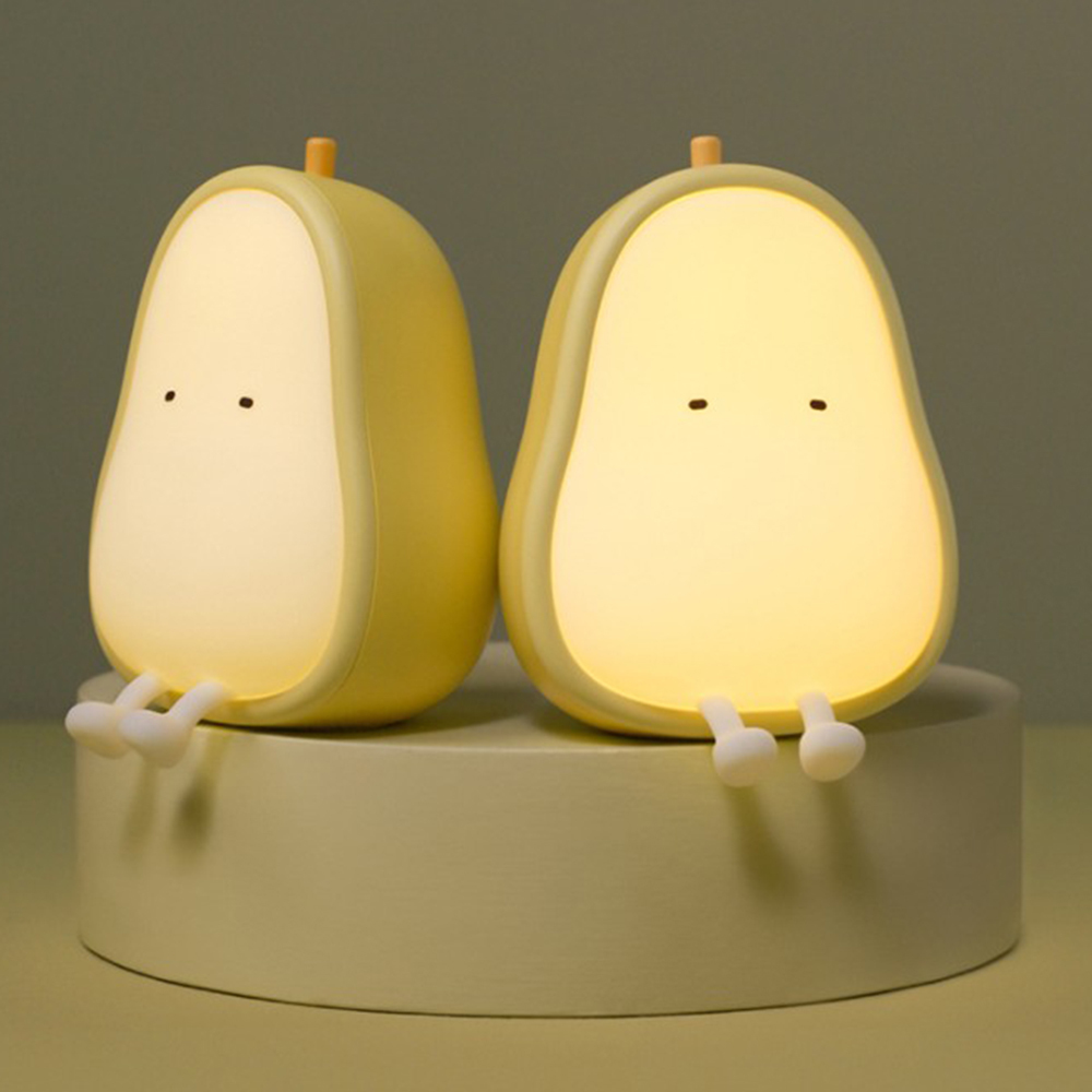 呆萌果梨造型舒眠小夜燈