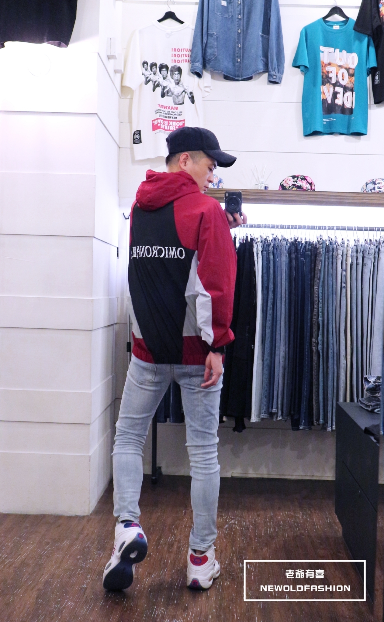 『新品上市』OMI側拼接連帽防風外套(NOF2109A216)-黑