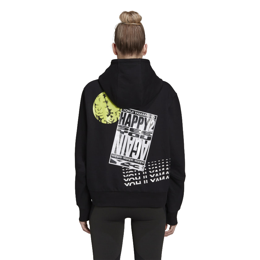 【 Y-3 W CH1 OPTIM HDY 錯視圖帽TEE - 黑 】