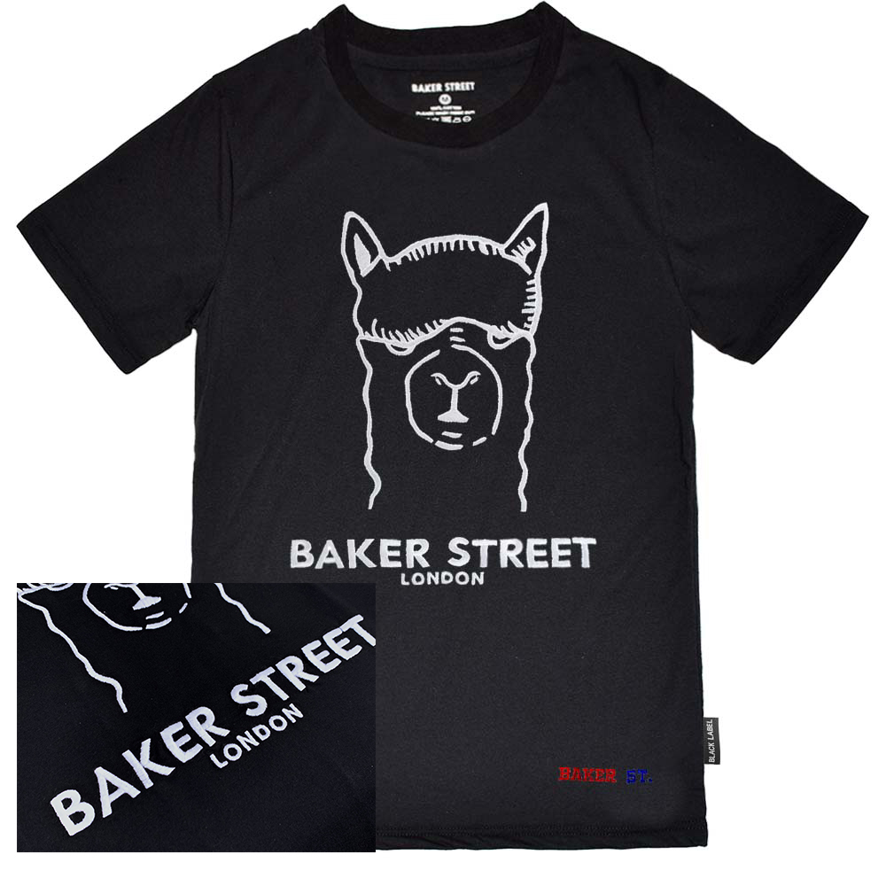 BKST Logo 經典羊駝大LOGO 黑標系列 刺繡 短T