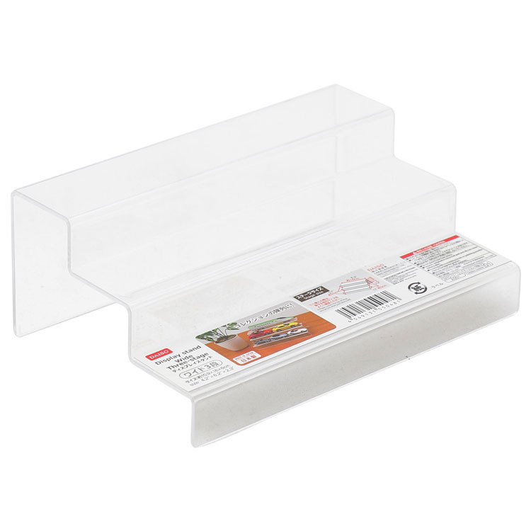 壓克力階梯展示架/16x11x6cmディスプレイスタンドワイド3段