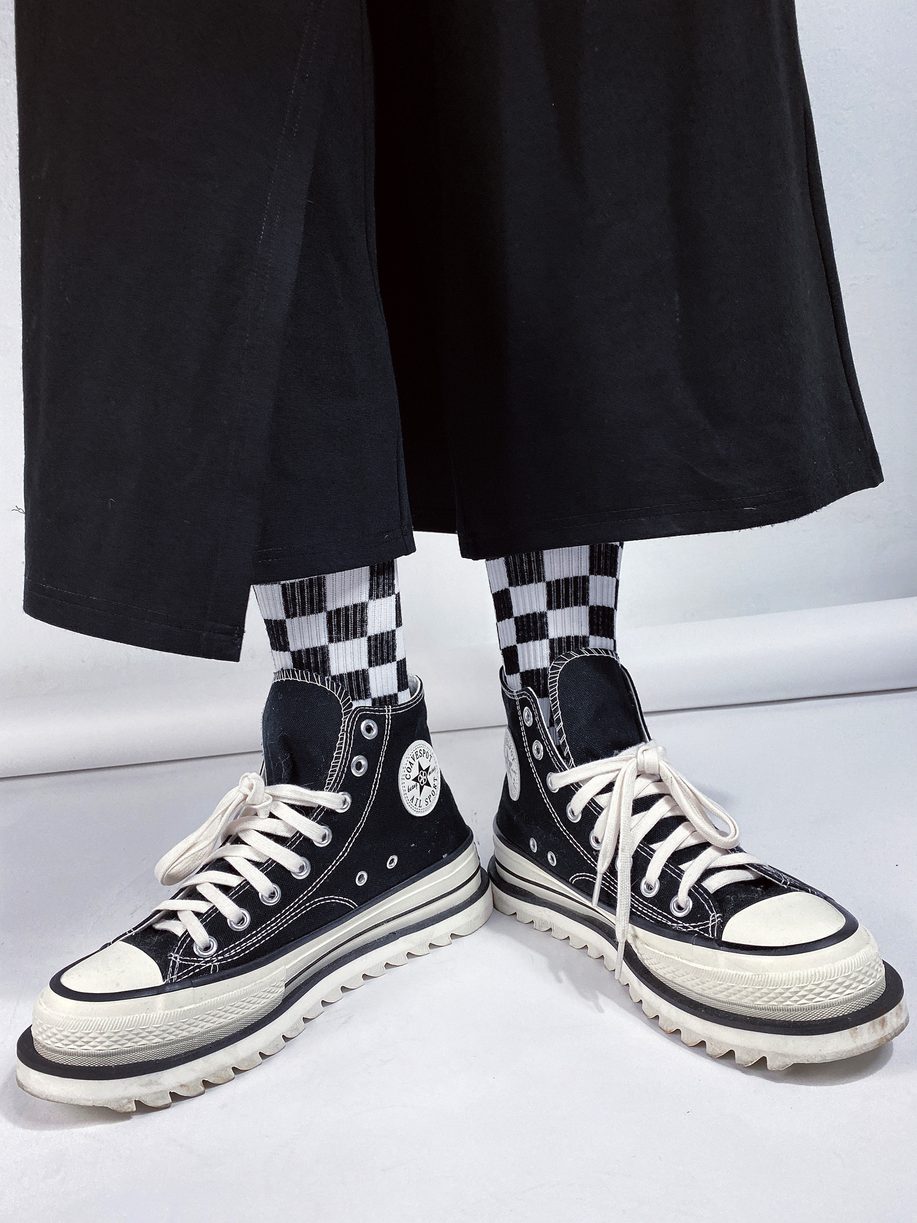 【SCCF003】格紋系列設計長襪