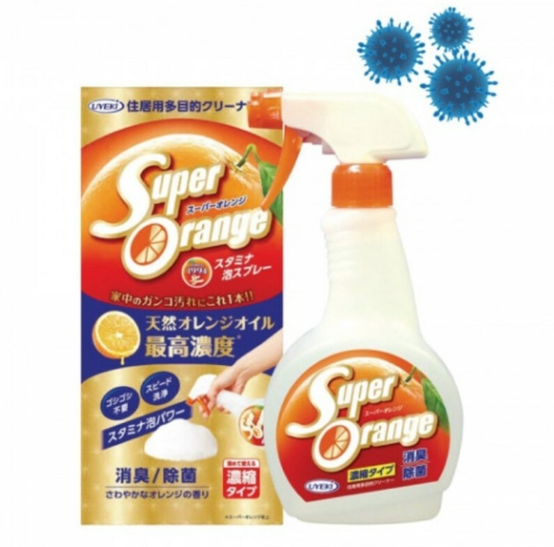 日本製 UYEKI Super Orange 柑橘系列 家庭強效萬用清潔噴霧 480ml (逢星期日截單後7-14個工作天發貨)