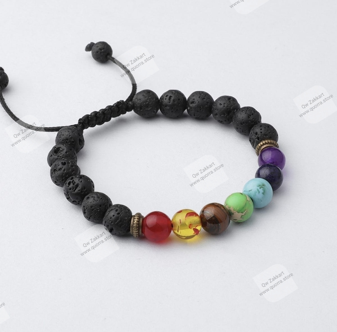 【2件包平郵】7 Chakra Diffuser Bracelet (Adjustable cord) 7輪擴香手鍊 (可調節繩) 16-26cm