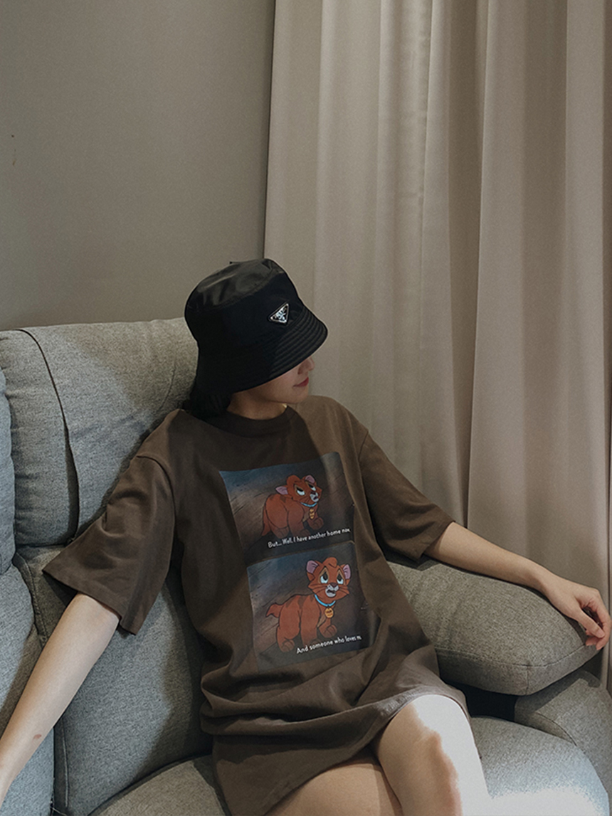 可愛貓咪長版上衣*3色