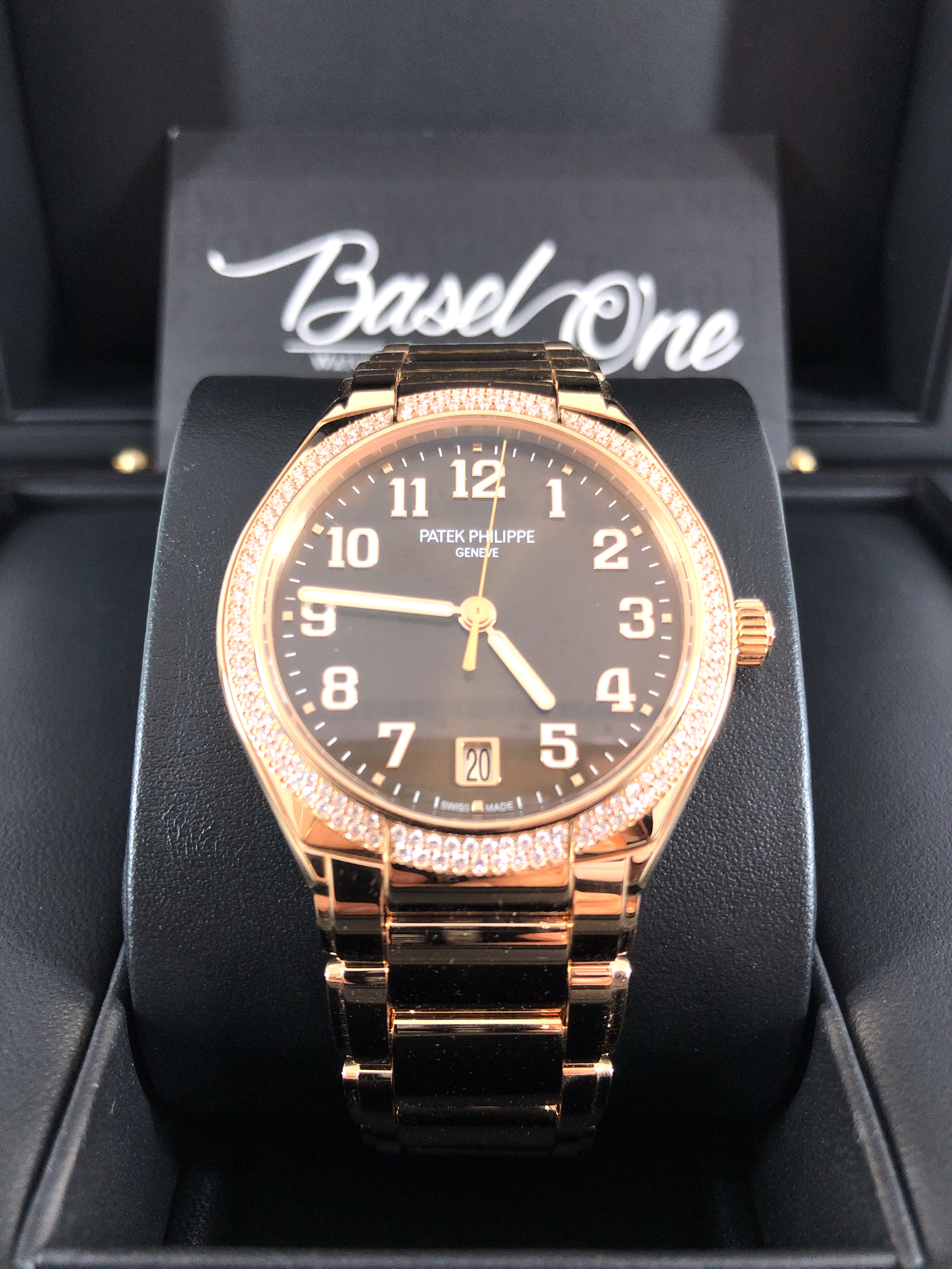 BRAND NEW PATEK 7300/1200R-001 TWENTY4 DIAMOND BROWN DIAL ROSE GOLD 36 MM