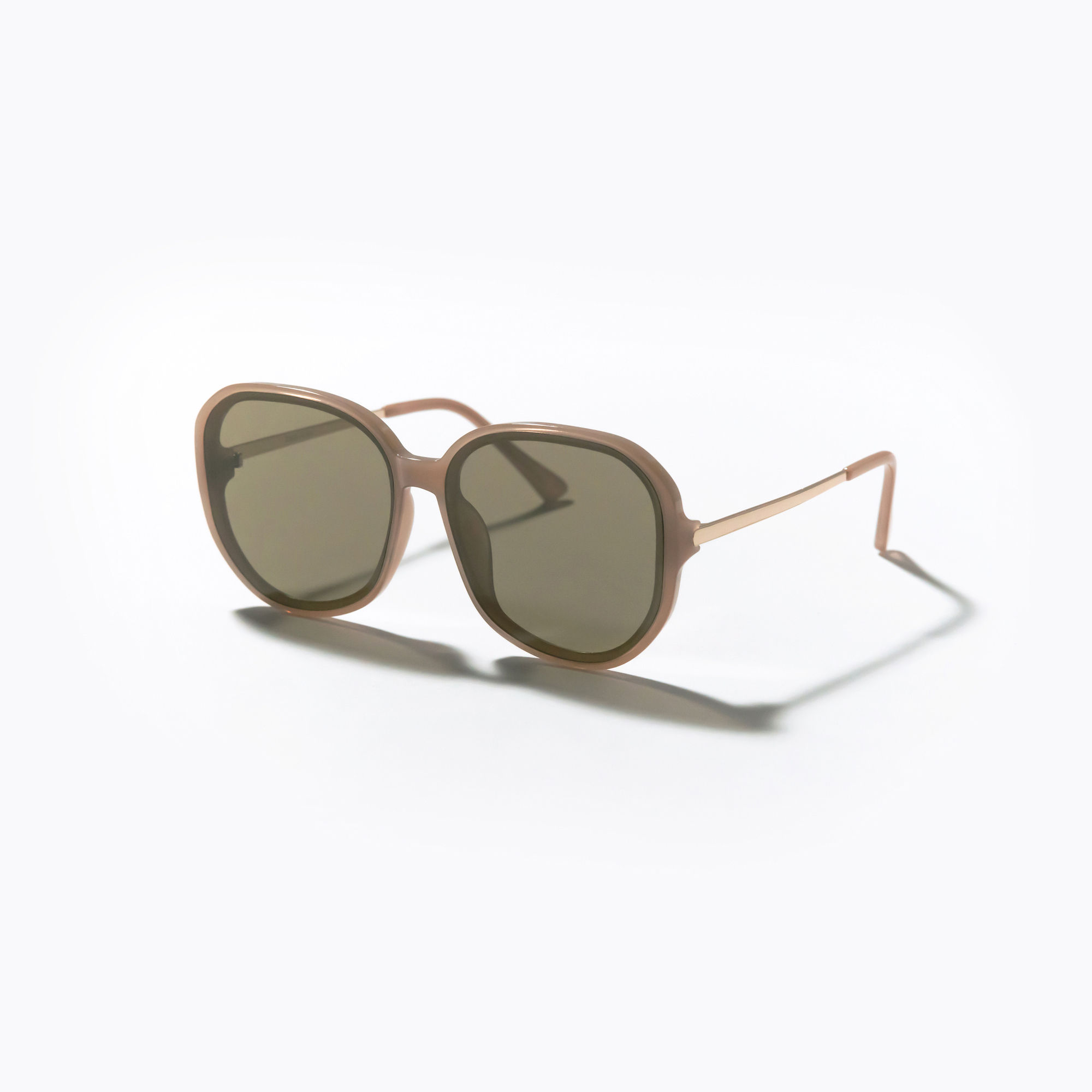 NOBU 神秘大框偏光墨鏡 - 茶棕