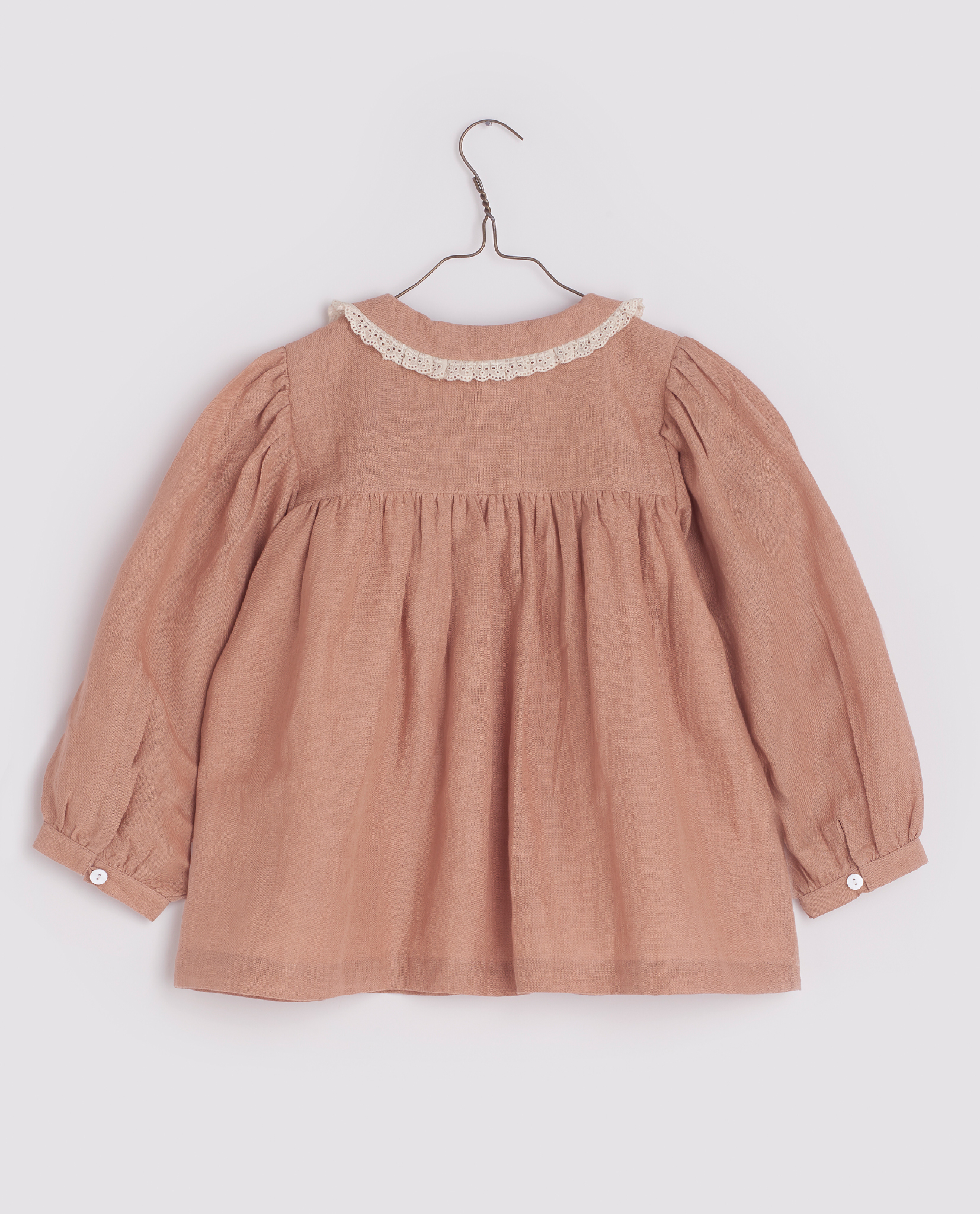 LITTLE COTTON CLOTHES - Eleanor Blouse（Mallow Linen）