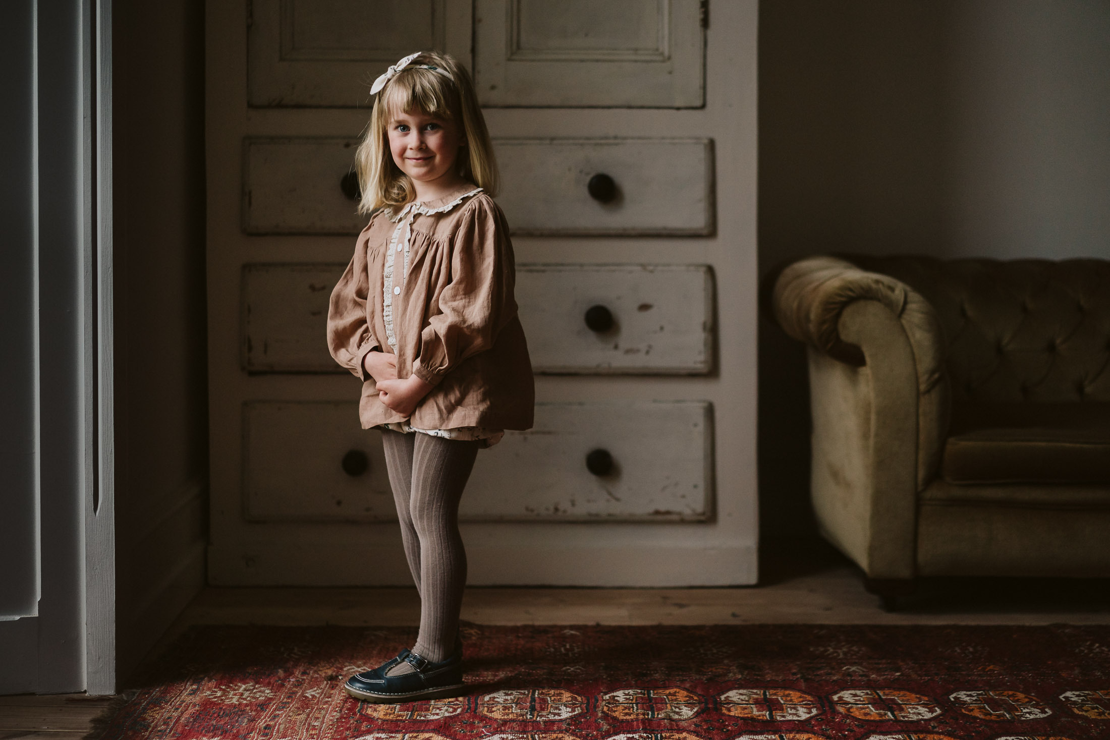 LITTLE COTTON CLOTHES - Eleanor Blouse（Mallow Linen）