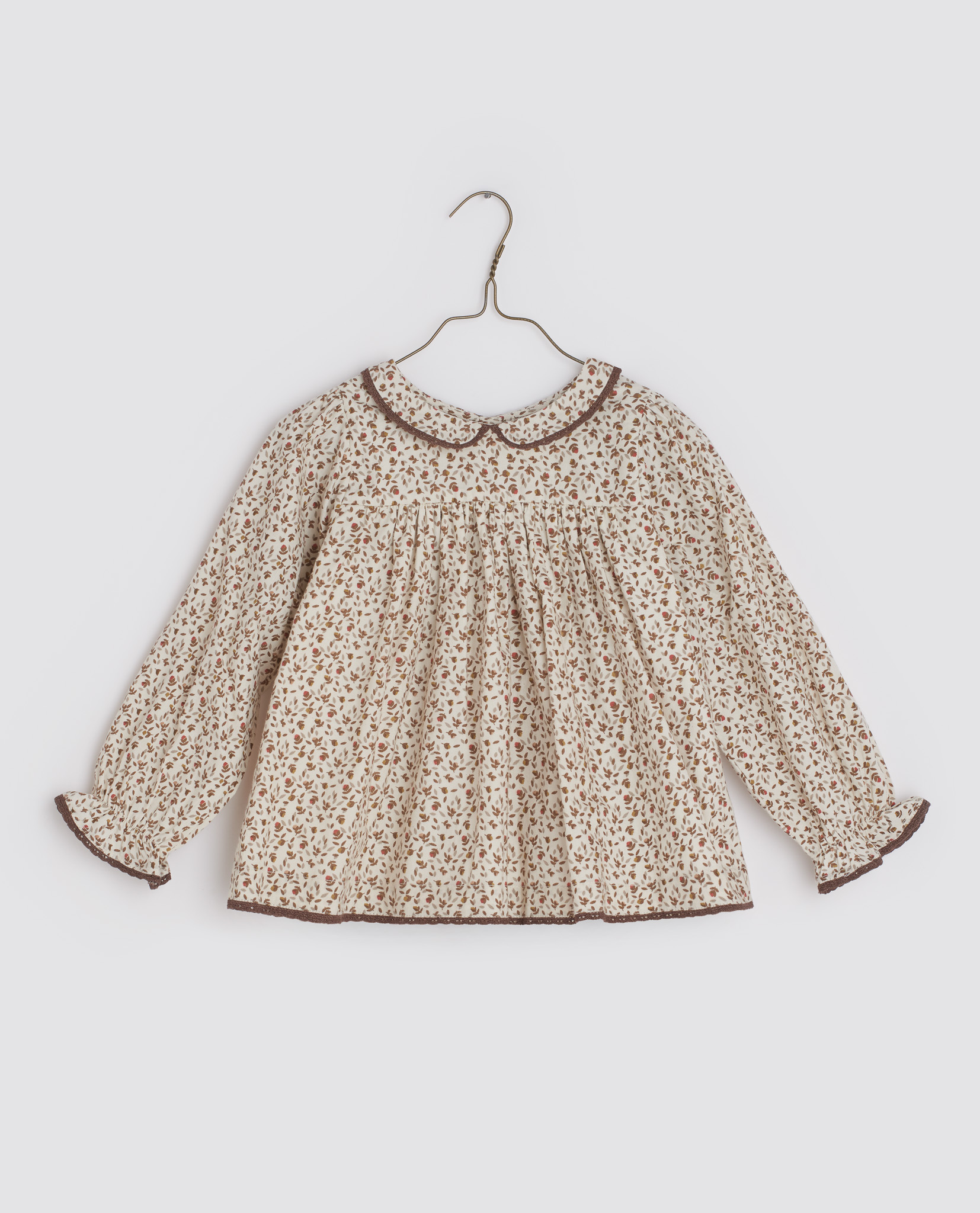 LITTLE COTTON CLOTHES - Emma Blouse（Woodland Floral）