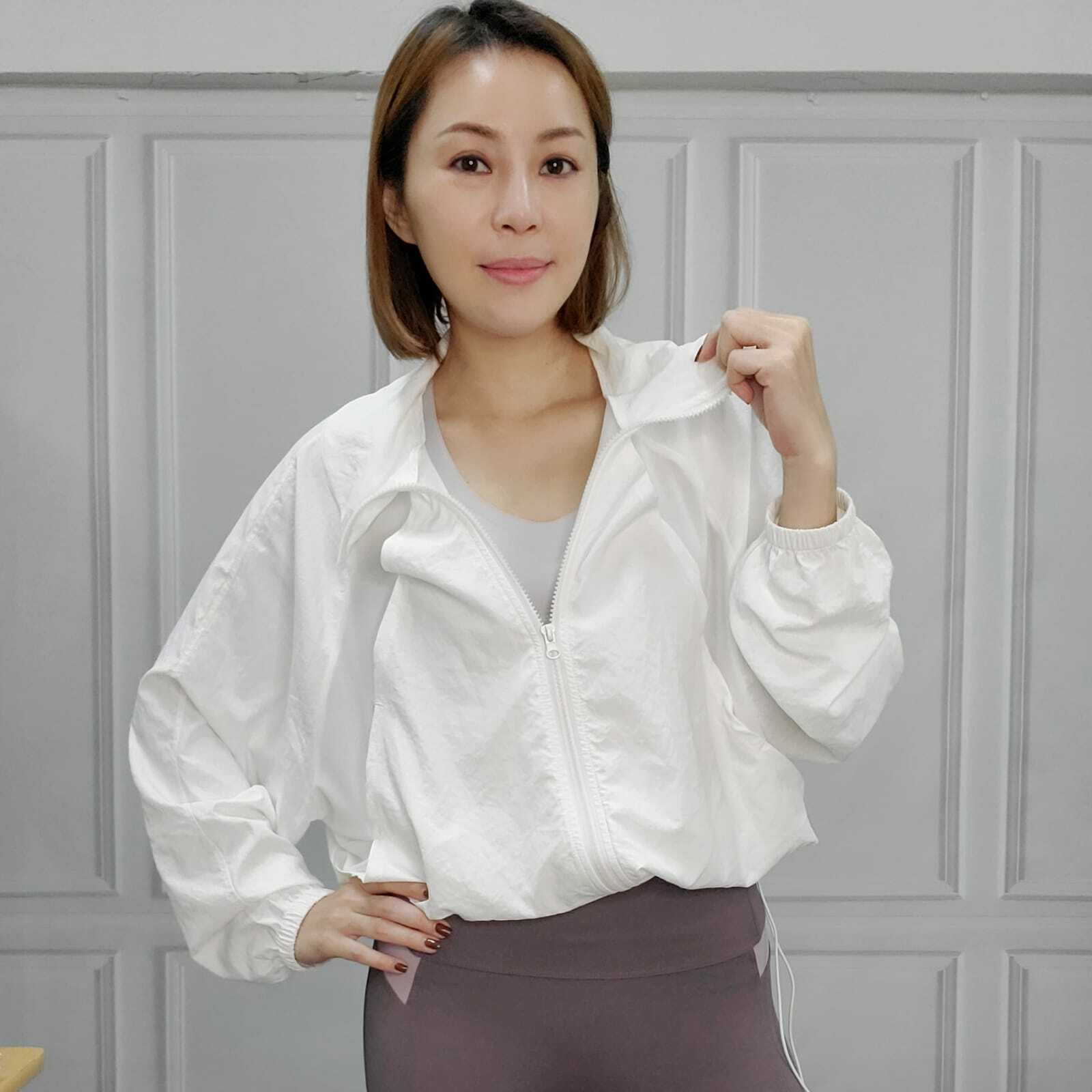 beFit Oversized See - through Mesh Jacket J101