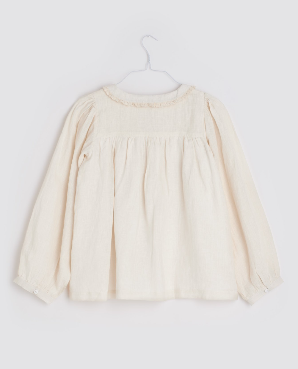 LITTLE COTTON CLOTHES - Eleanor Blouse（Milk Linen）