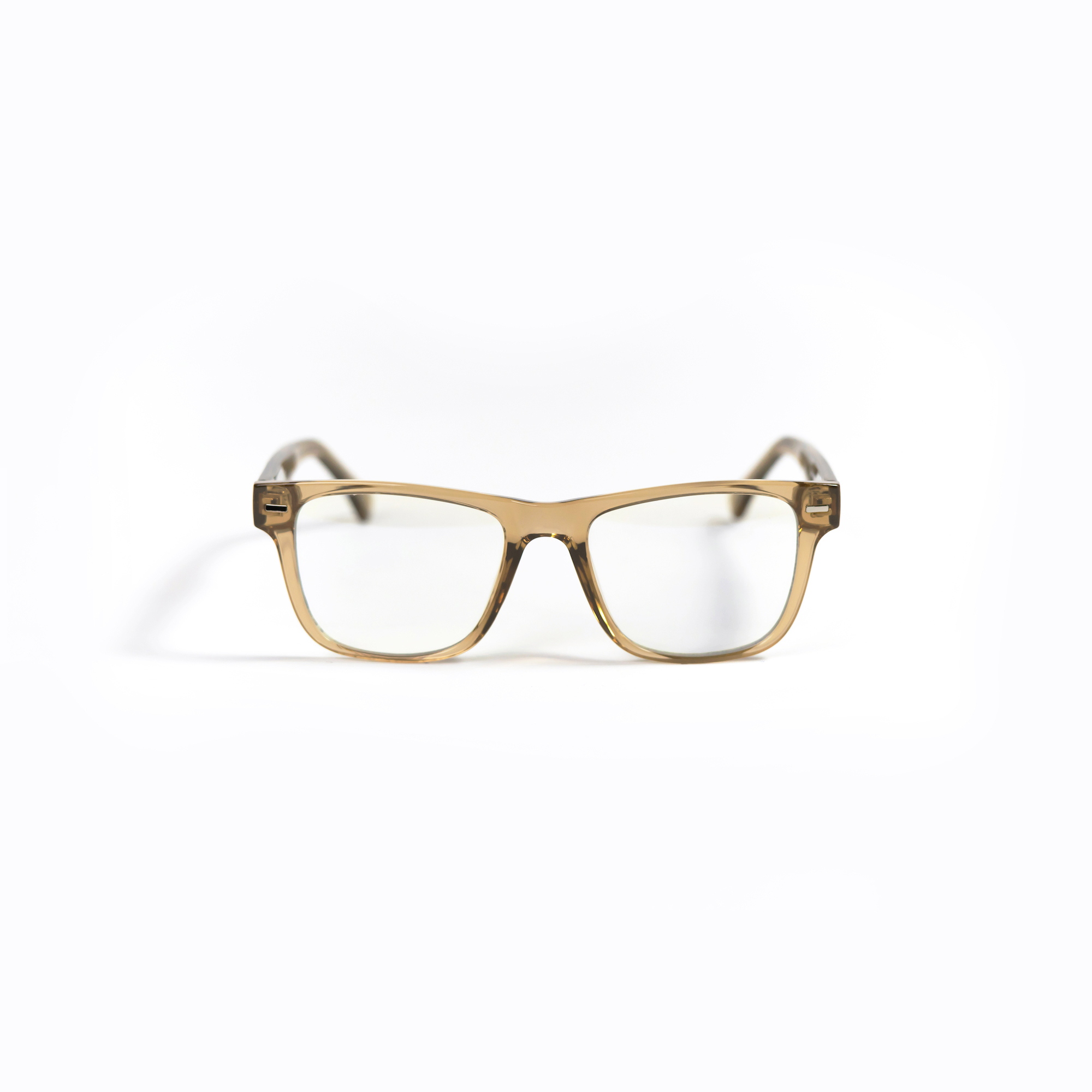 SMITH 極簡方框藍光眼鏡 - 琥珀