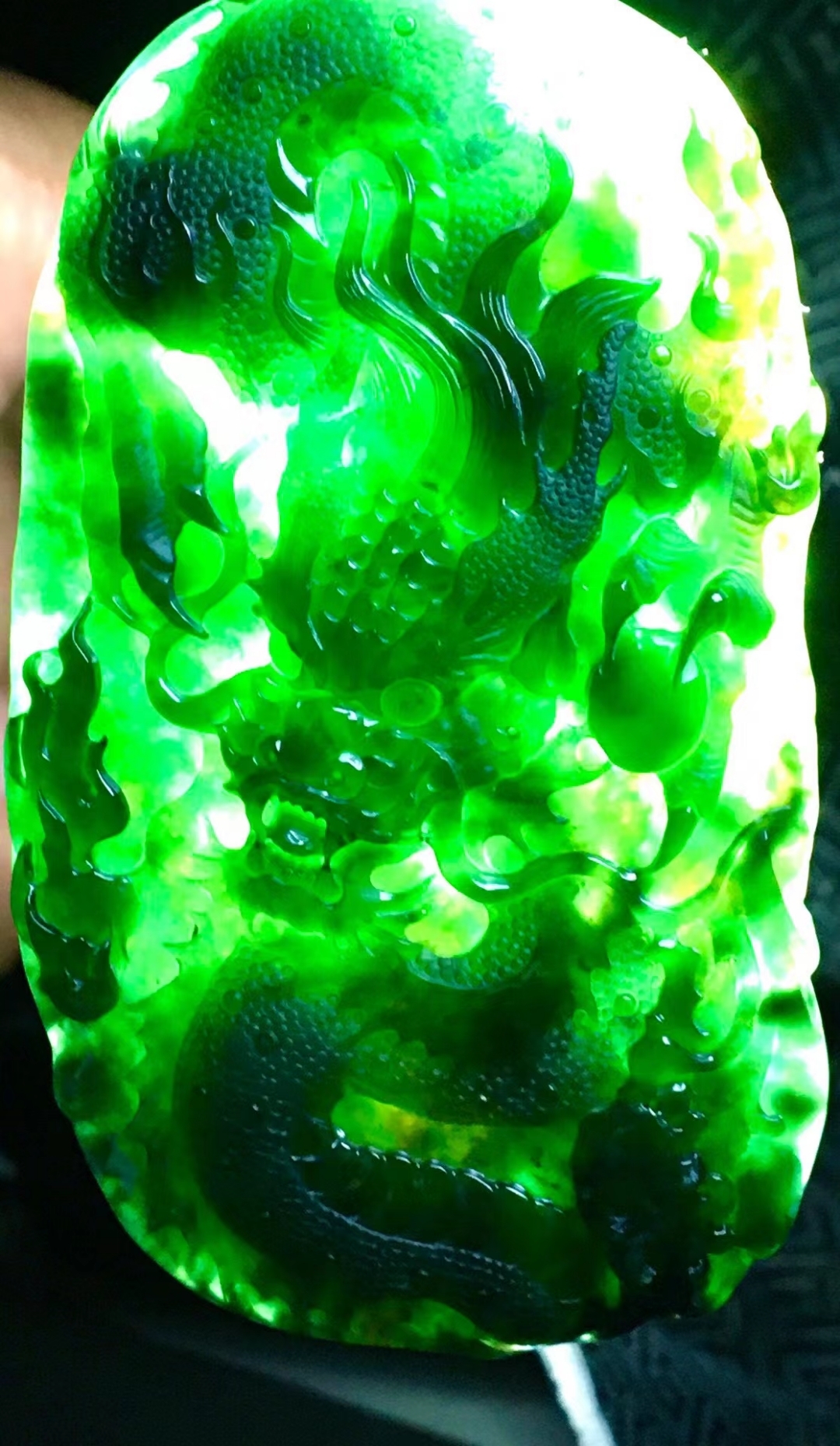 99567 墨翠威武霸氣龍牌