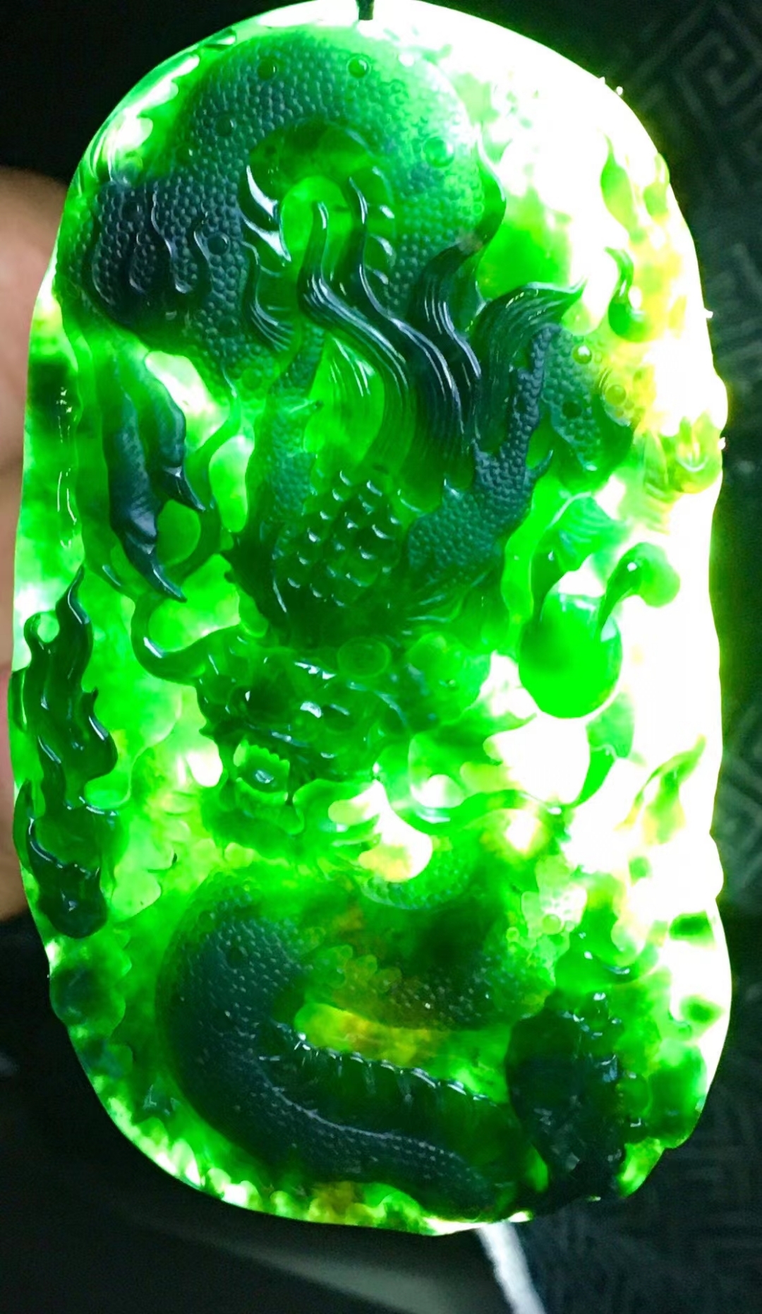 99567 墨翠威武霸氣龍牌