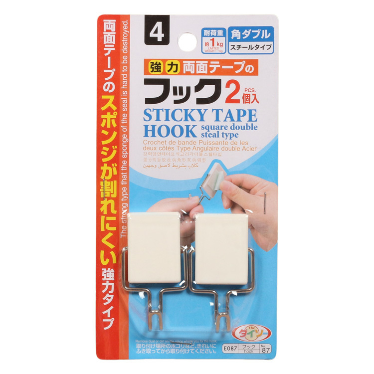 黏膠掛勾/方形2入