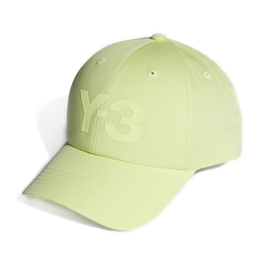 【 Y-3 LOGO CAP 老式棒球帽 - 螢光綠 】