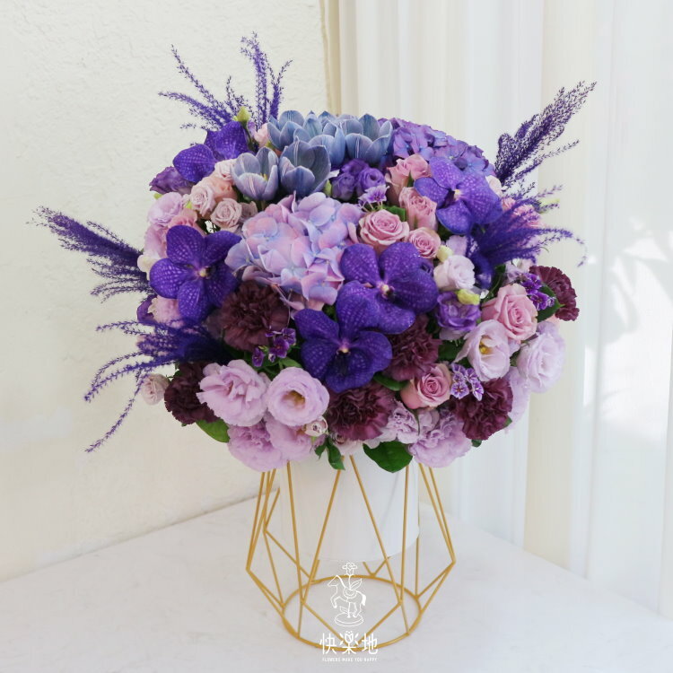 ❖獨家❖ 琉金灩紫 I 鮮花盆花 AF210521