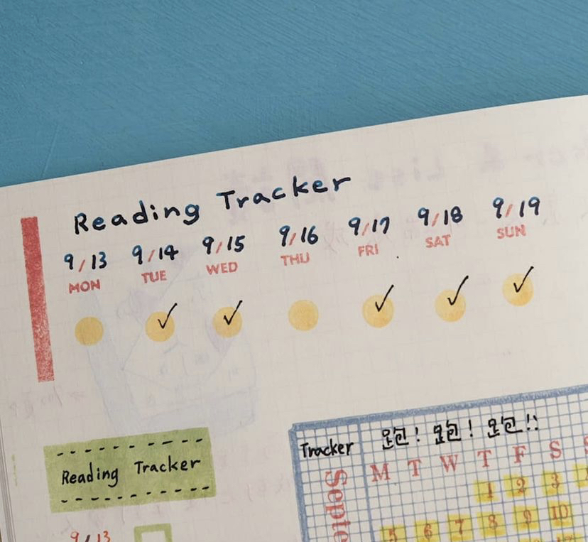 新週計劃 tracker 膠版印章 (英文縮寫版)｜ 一分之一工作室 臺灣