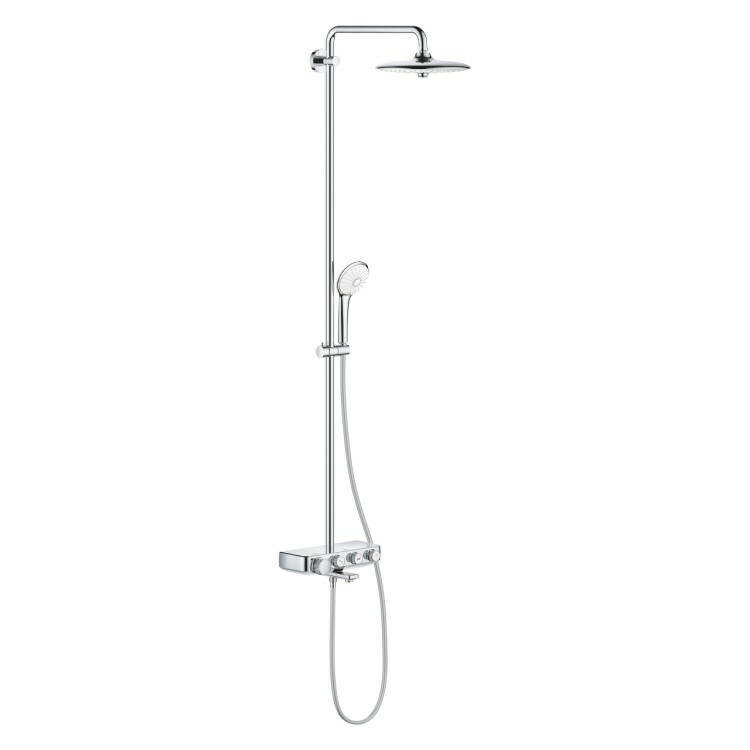 GROHE｜Euphoria SmartControl 260 定溫淋浴浴缸龍頭組 (鉻色) 26510000