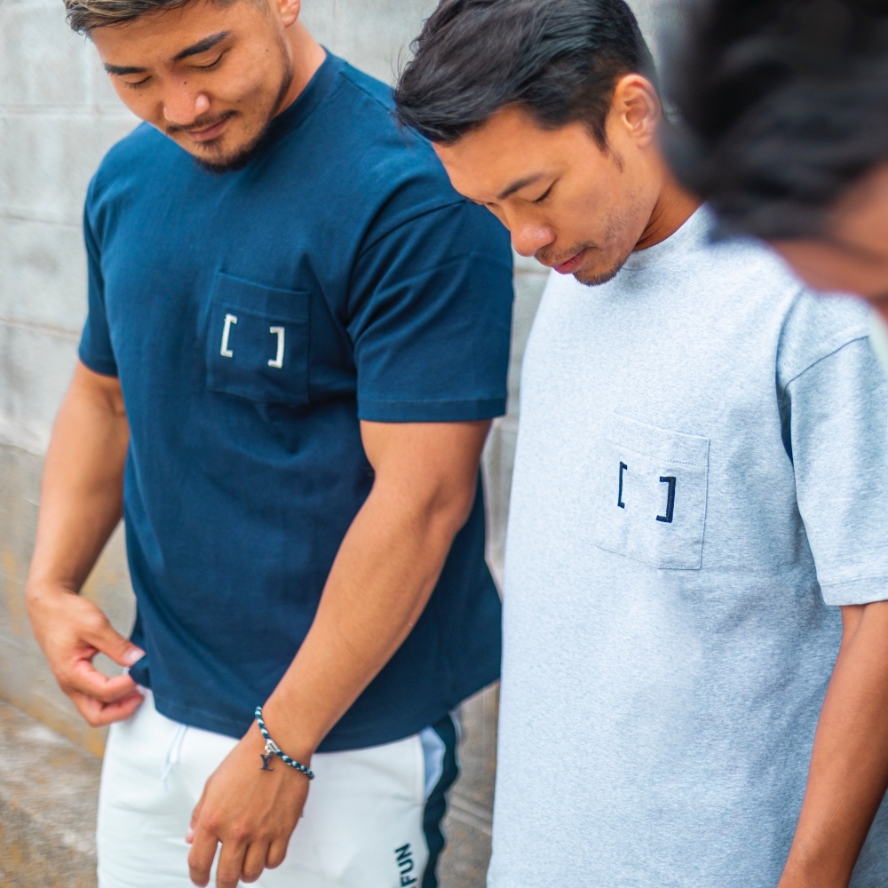 Oversized Tee 寬版落肩T恤 海豚灰