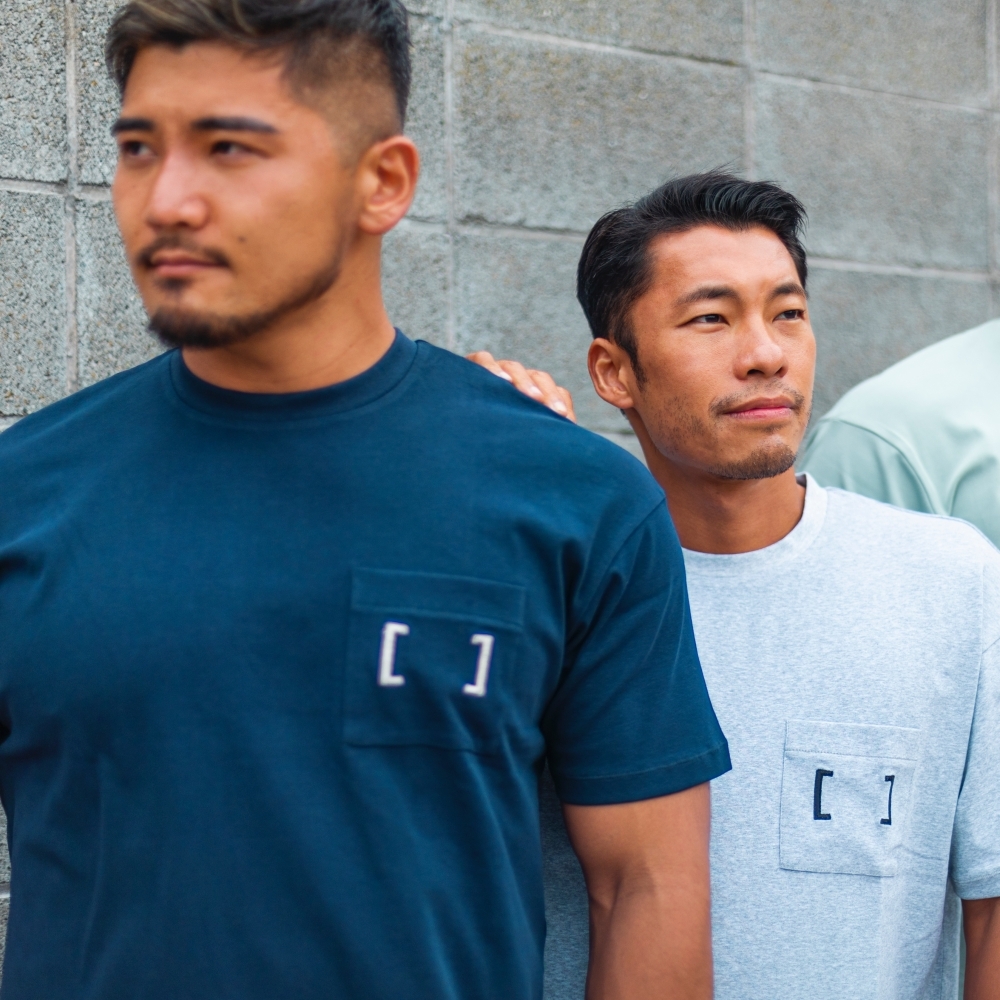 Oversized Tee 寬版落肩T恤 牛津藍