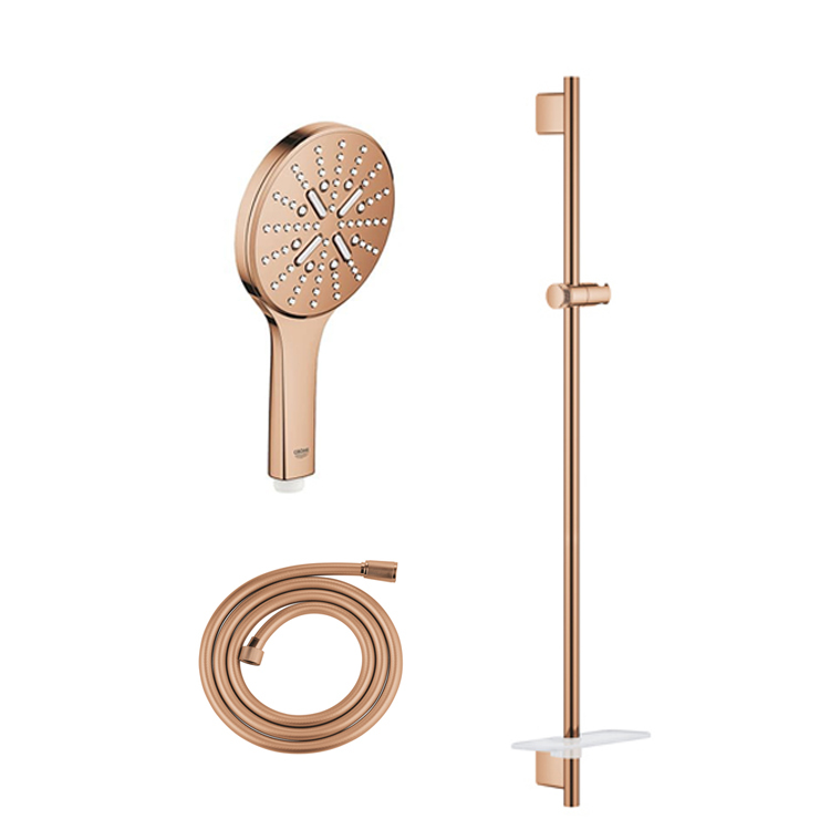 GROHE │SmartActive 蓮蓬頭滑桿組2色(霧黑/玫瑰金) 26574