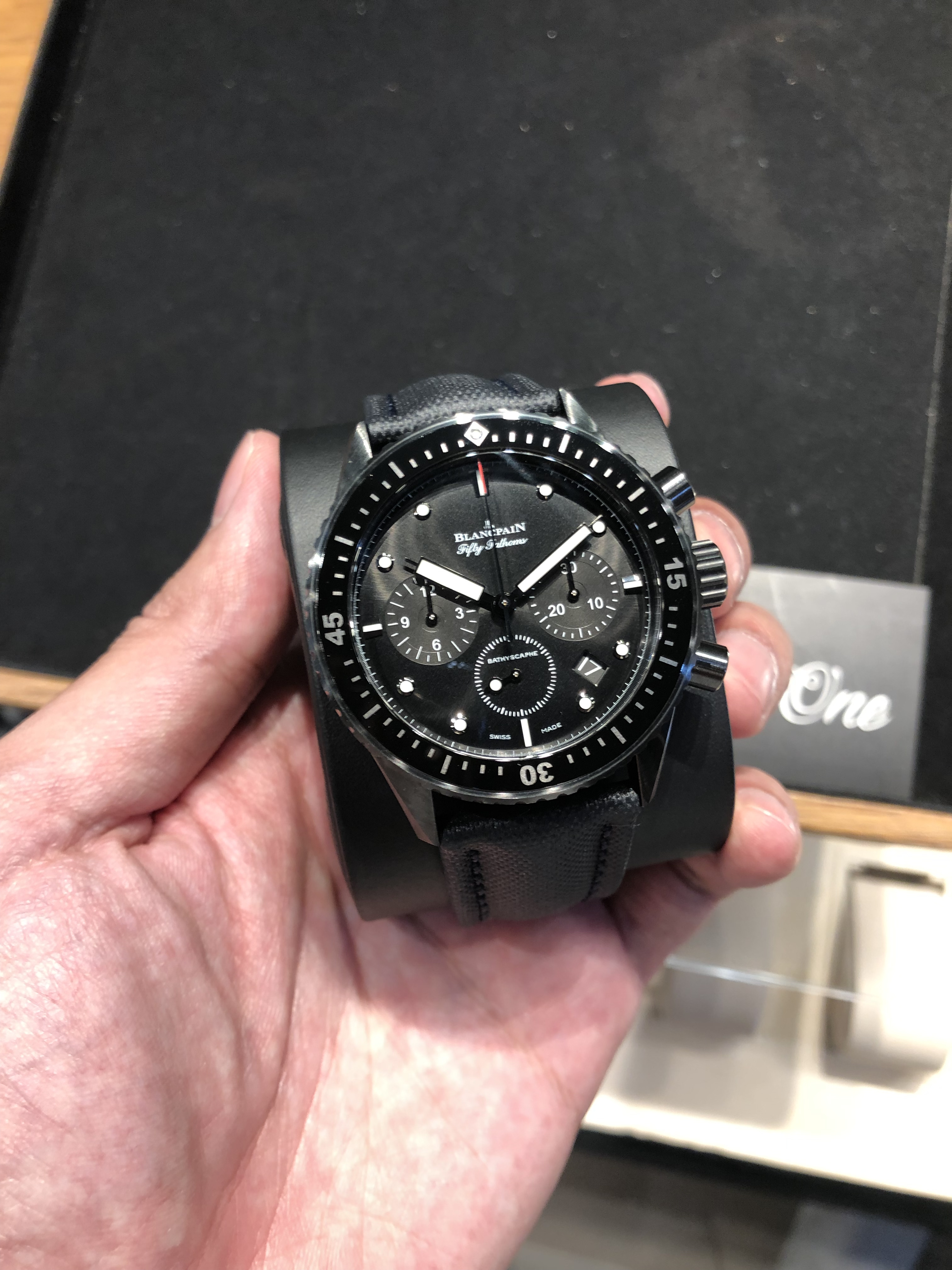 BLANCPAIN 5200 0130 B52A FIFTY FATHOMS BLACK DIAL 43MM