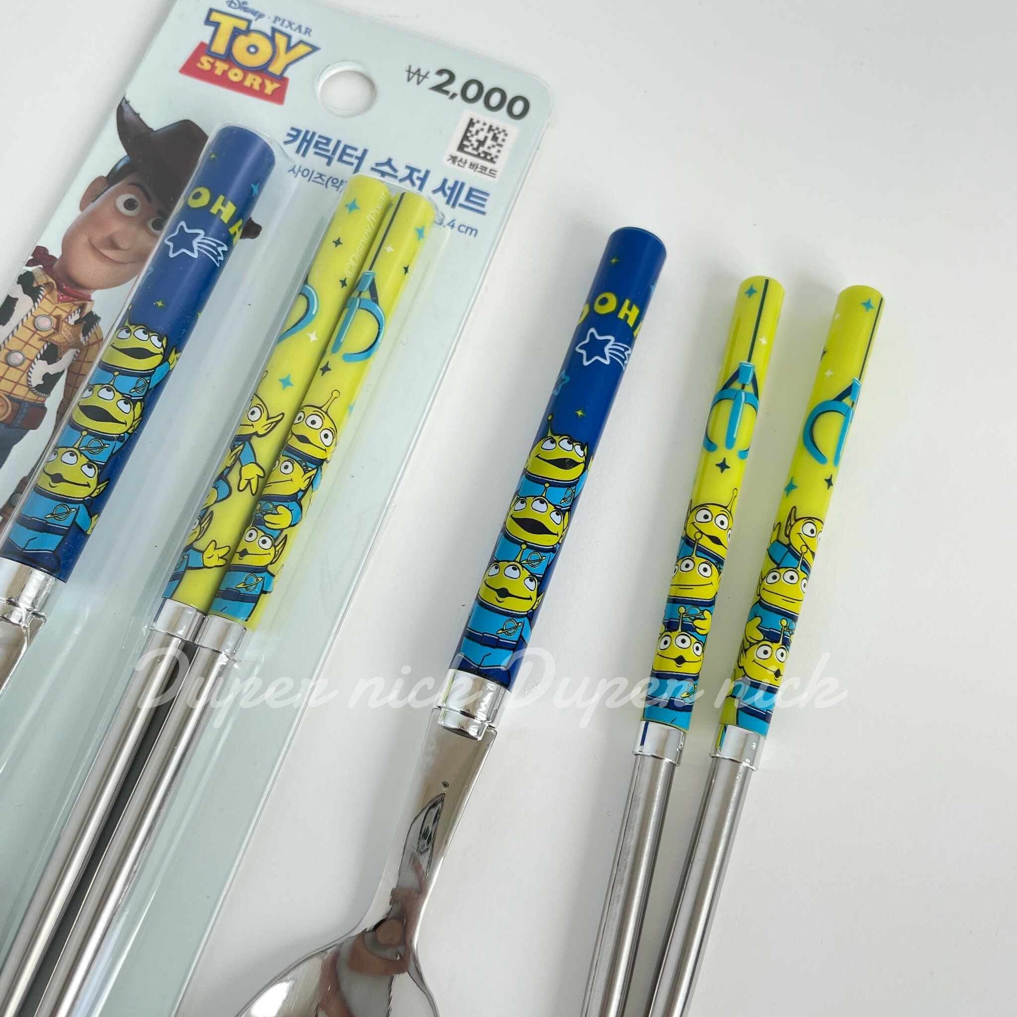 現貨 玩具總動員 三眼仔 環保餐具組