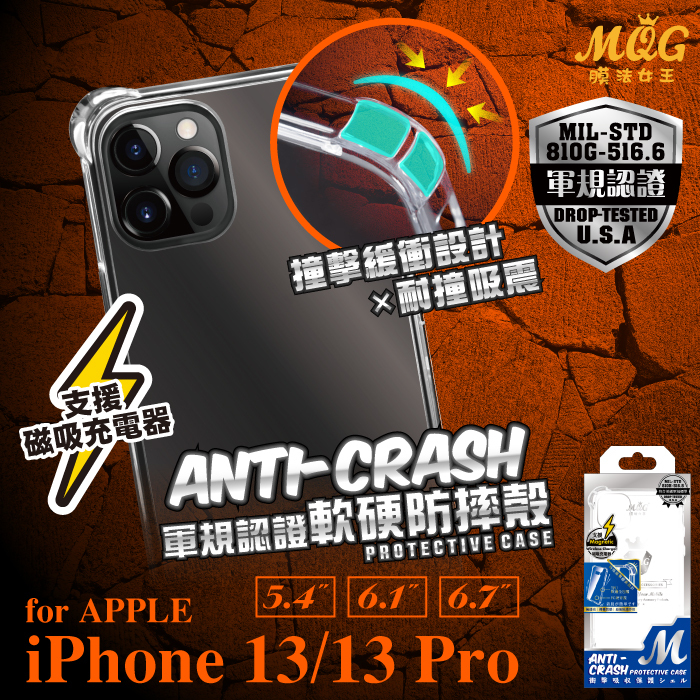 APPLE iPhone 13Mini 13Pro 13ProMax 軍規認證軟硬防摔殼