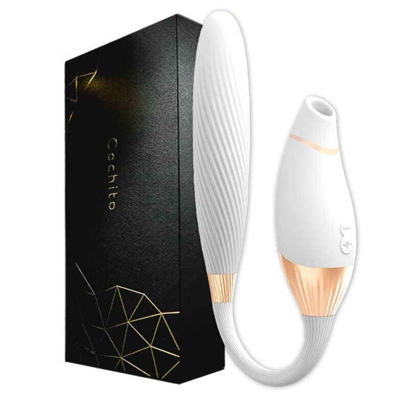 （女士秒潮之選）Cachito 失控二代 多功能脈衝吸啜器連磁浮脈衝炮機 A.I版 （吸啜＋自動抽插功能）