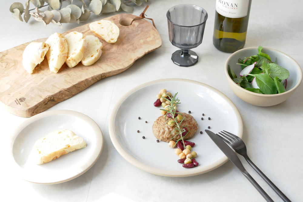 Tajimi 17cm Ceramics Serving Plate Shiny White