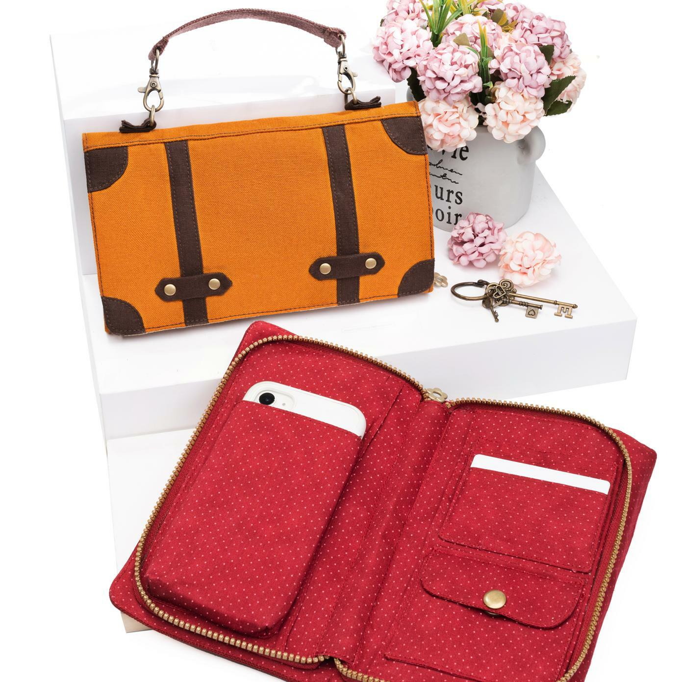 皮箱造型長夾斜背包(材料包)/個