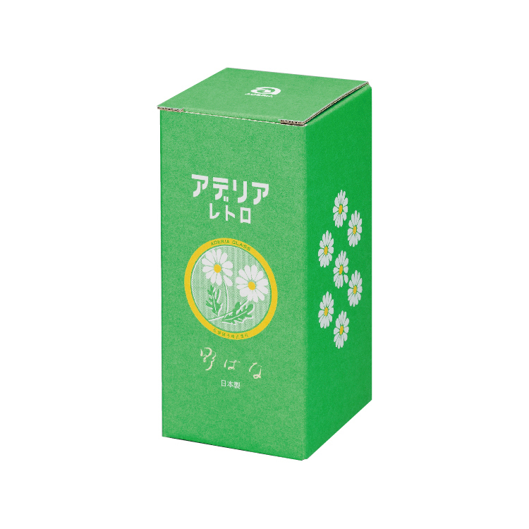 野花 昭和復古花朵 玻璃高腳杯｜日本石塚硝子