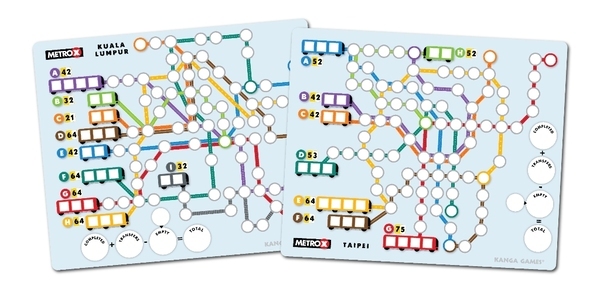Metro X + Expansion: Taipei/Kuala Lumpur 地鐵X + 擴充圖版：台北／吉隆坡 - 中英文版