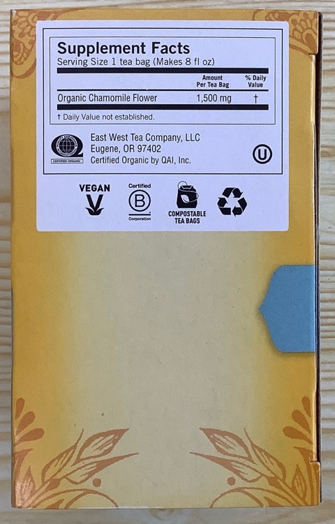 Yogi organic chamomile tea (best before 16 Sept 2026)