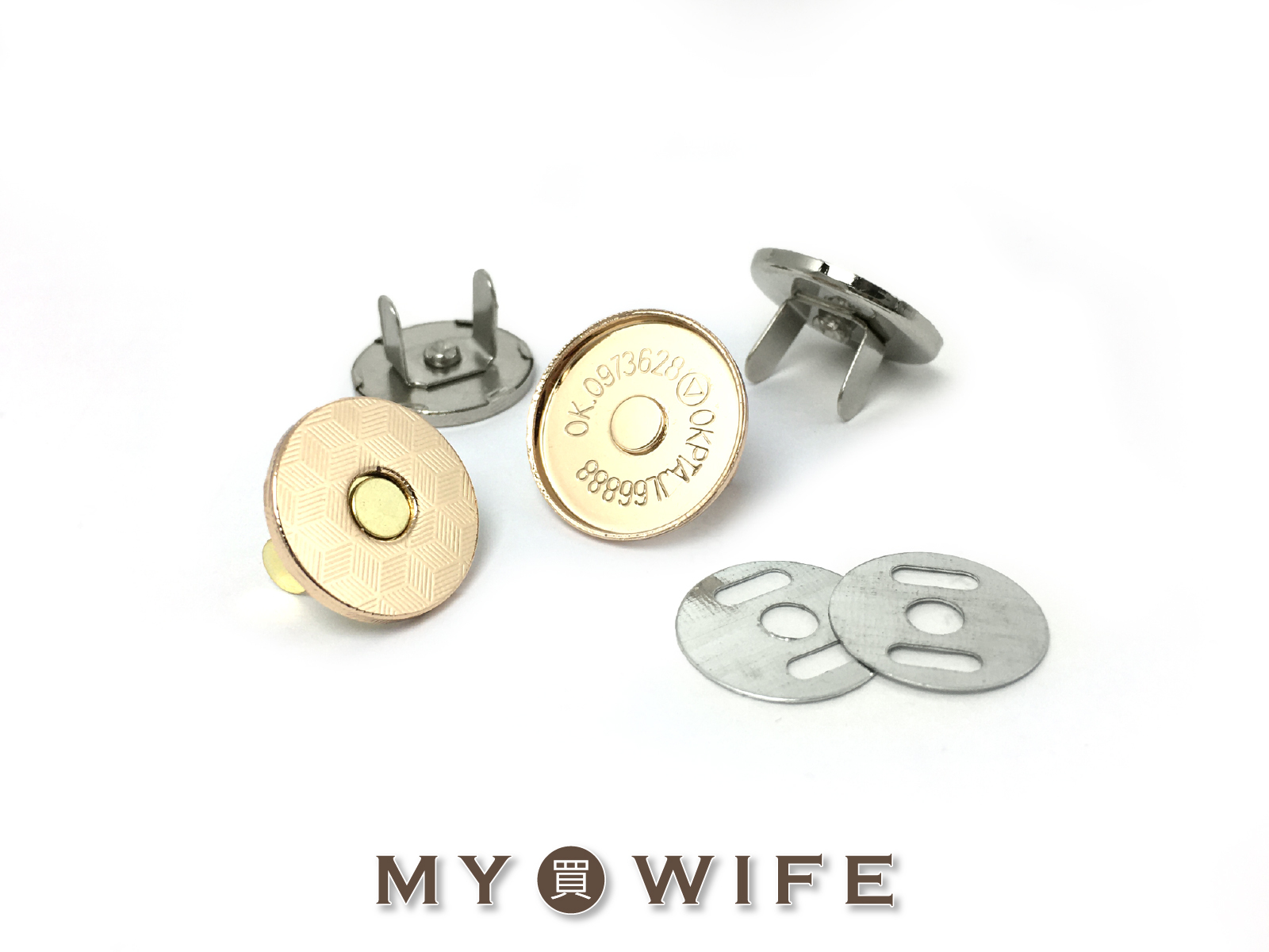 18mm全蓋式插式磁釦(厚/薄)_4色2規格