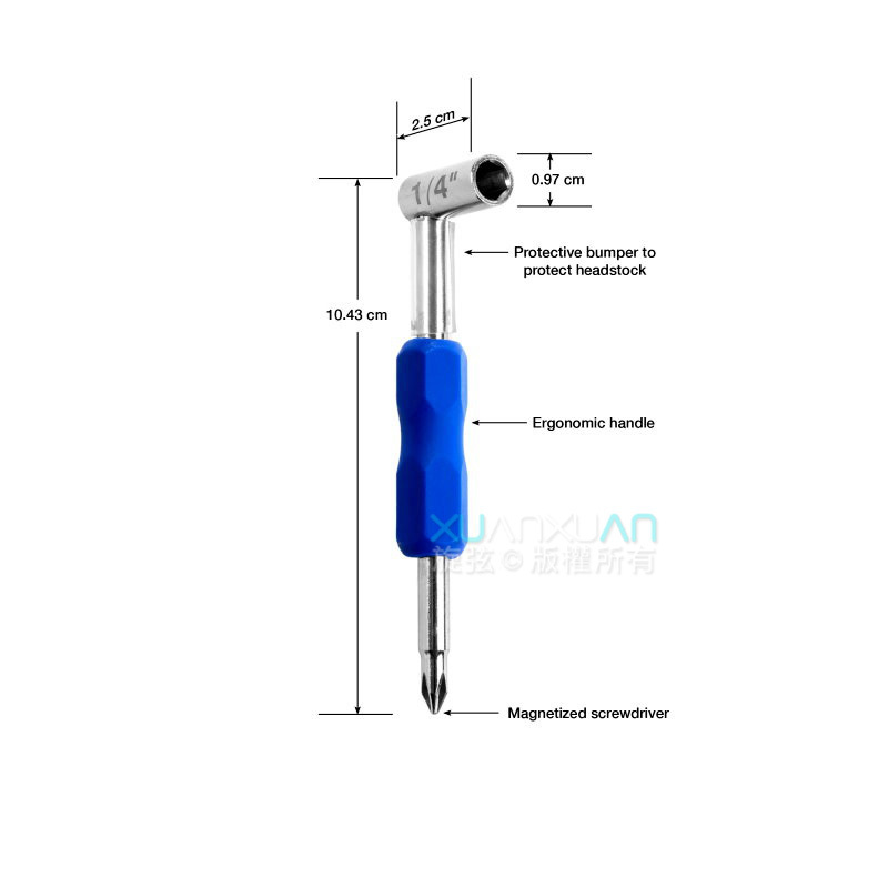 MusicNomad MusicNomad MN231 1/4"鐵心板手 第 2 張圖片｜三峽配件 / 週邊