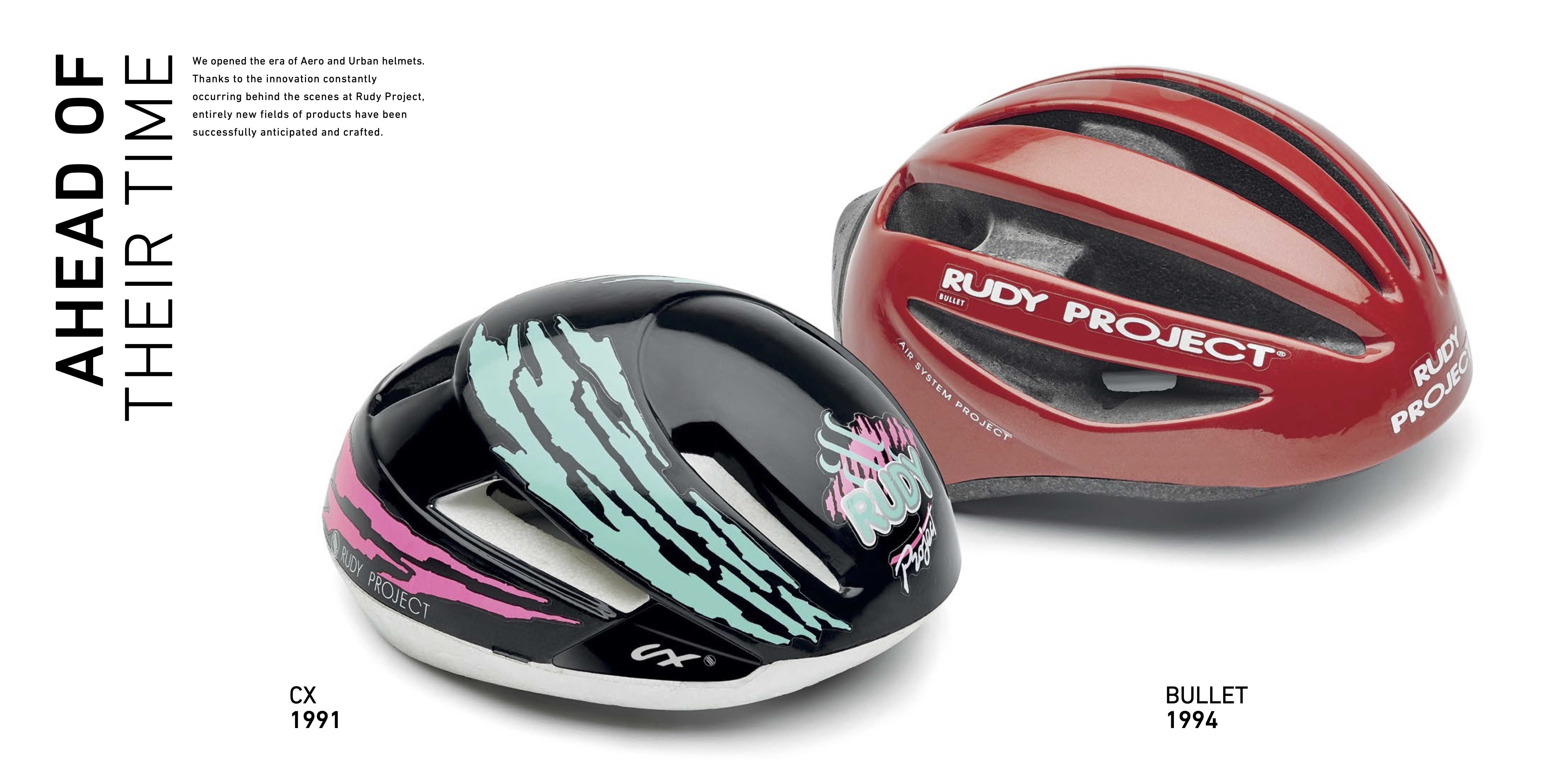 The invention of aero and urban helmets.