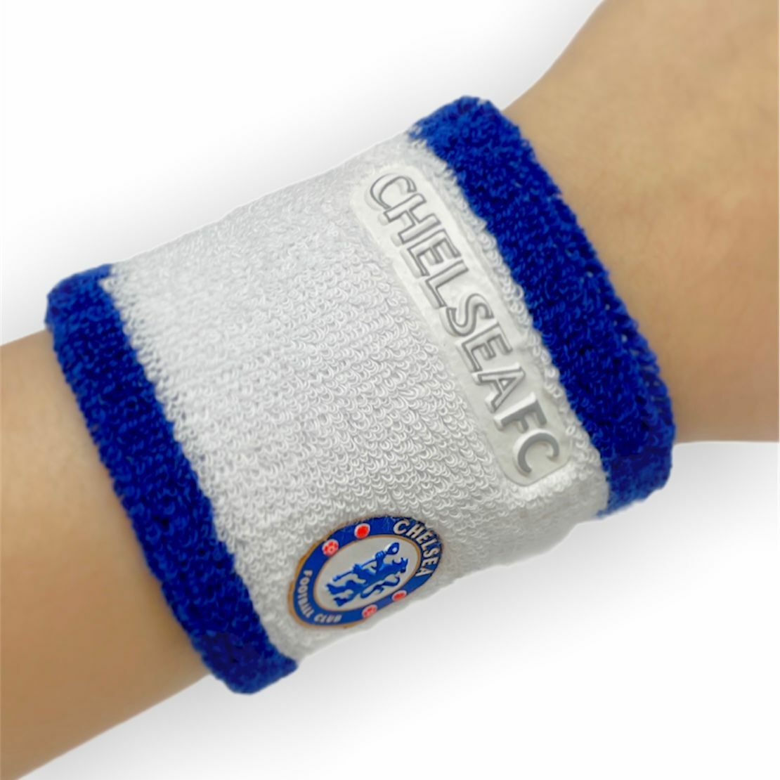 車路士藍白色會徽護腕